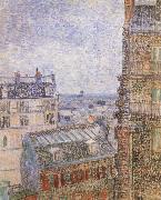Vincent Van Gogh Paris seen from Vincent-s Room In the Rue Lepic oil painting reproduction